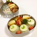 papikun's cooksnap of when they made キャラ弁☆超簡単マイク弁当.