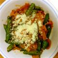 ひぃくんさっち's cooksnap of when they made 絹さやとハムのケチャップ炒め.