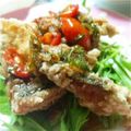 dada0001's cooksnap of when they made サバの唐揚げ　トマト油淋鶏ソース.