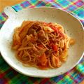 うに子's cooksnap of when they made 野菜たっぷり☆トマトパスタ.