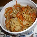 まぶたん's cooksnap of when they made にんじんとレンコンのキンピラ.