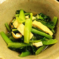 wobon's cooksnap of when they made ＋１品の簡単副菜：小松菜と揚げの煮浸し.