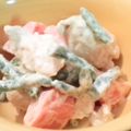 JUN1029's cooksnap of when they made 鶏ササミのマヨネーズカレー風味.