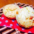 むぎっぴ's cooksnap of when they made クリームチーズとりんごのスコーン.