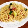 tama-ma's cooksnap of when they made しらすとねぎの和風ペペロン♪.