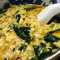 ＠酢酸's cooksnap of when they made ひき肉とほうれん草で★坦々風おじや.