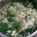料理作造's cooksnap of when they made 簡単・豚バラ肉と水菜の卵とじ.