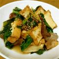 チョイコ's cooksnap of when they made 厚揚げとチンゲン菜キクラゲの中華風.