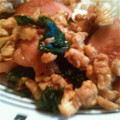 kylemi's cooksnap of when they made ☆ほうれん草と魚肉ソーセージの卵炒め☆.