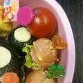 きさひま's cooksnap of when they made まん丸ソーセージのハンバーガーキャラ弁.