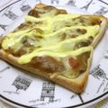 さったんママ's cooksnap of when they made 残りカレーでカレートースト*チーズマヨ.