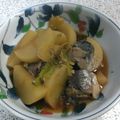 anomalo's cooksnap of when they made 時短 大根＆サバ缶で煮物.