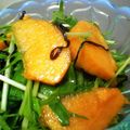 maruru-nn's cooksnap of when they made 水菜と柿の塩昆布サラダ.