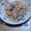 しろつめの花's cooksnap of when they made たらことしめじのスパゲッティ.