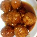 犬好きなママ's cooksnap of when they made ◇ふわふわ柔らか◇豚ひき肉団子の甘酢あん.