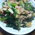 壬生艾（みぶよもぎ）'s cooksnap of when they made 捨てないで！ 大根葉とベーコンの和ソテー.
