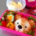 恋ちゃんのママは㍉'s cooksnap of when they made キャラ弁☆簡単　ふわふわダッフィー♪　.