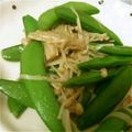 たなたなりん's cooksnap of when they made キノコたっぷりスナップエンドウ炒め☆.