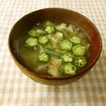 夏の記念日's cooksnap of when they made 大根とおくらのお味噌汁.