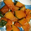 のりみん子's cooksnap of when they made スチーマーで作るかぼちゃの煮物.