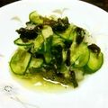 SP♪'s cooksnap of when they made キュウリとワカメの酢の物おろし和え.