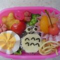 tuyupyon's cooksnap of when they made ＊簡単可愛いトトロのキャラ弁の作り方＊.