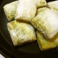 akipote's cooksnap of when they made ビニールで！HMで抹茶スノーボール♡.