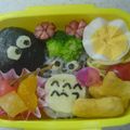 tuyupyon's cooksnap of when they made ＊簡単可愛いトトロのキャラ弁の作り方＊.