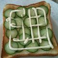 Ｋカジュカジュ's cooksnap of when they made きゅうりマヨトースト.