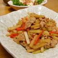 もこりこ's cooksnap of when they made 捨てないで〜！大根皮でキンピラ☆.