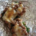 きぃっちゃん's cooksnap of when they made おうち居酒屋☆厚揚げの大葉納豆チーズ焼き.