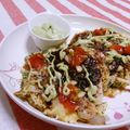 赤い電話's cooksnap of when they made アボカドソースとサルサのお好み焼き.