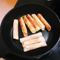 sayacha's cooksnap of when they made ウィンナー巻き巻き.