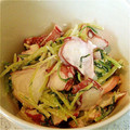 ★☆まーちゃん☆★'s cooksnap of when they made タコと水菜のわさマヨ和え.