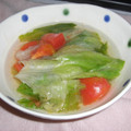 ｇｅｃｋｏ's cooksnap of when they made トマトとレタスのさっぱりスープ♪.