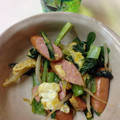 かす☆'s cooksnap of when they made 簡単♪ 小松菜♡ウインナー炒め.