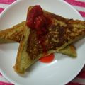 るらちゃん's cooksnap of when they made フレンチトースト苺がけ.