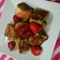 るらちゃん's cooksnap of when they made フレンチトースト苺がけ.