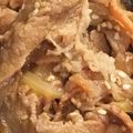 きらり流れ星's cooksnap of when they made すき焼き風牛丼.