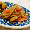 しじみごはん's cooksnap of when they made 冷凍お弁当お野菜おかず：牛蒡と人参蒸金平.