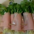 うさぎあき's cooksnap of when they made おつまみやお弁当にも！貝割れのハム巻き.