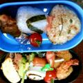 meheちゃん's cooksnap of when they made 簡単♪　なめこ　キャラ弁.