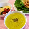 みうﾁｬﾝ's cooksnap of when they made 塩分カロリー制限☆かぼちゃの冷製スープ.
