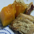 youich's cooksnap of when they made 離乳食☆さつまいもとかぼちゃのきな粉和え.