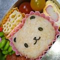 ぽぉちゃん♪'s cooksnap of when they made キャラ弁 キティー＆クマの弁当.