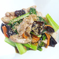 さやりん☆・゜'s cooksnap of when they made 小松菜と豚肉のオイスターソース炒め.