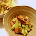 こいさんcoisan's cooksnap of when they made ウドとベーコンの炒め物.