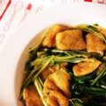 pekomogu's cooksnap of when they made 水菜とお揚げの柚子胡椒煮浸し.