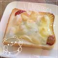 rei＊zaru's cooksnap of when they made お餅のピザトースト風.