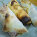 ハッピーうめ's cooksnap of when they made ★春巻きの皮でくるくるピザ★.